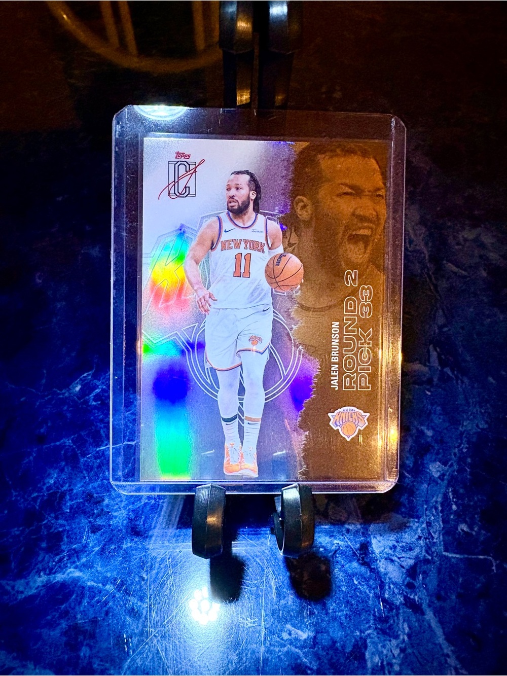 2025-26 Topps Signature Class 58 Jalen Brunson Chrome Refractor New York Knicks